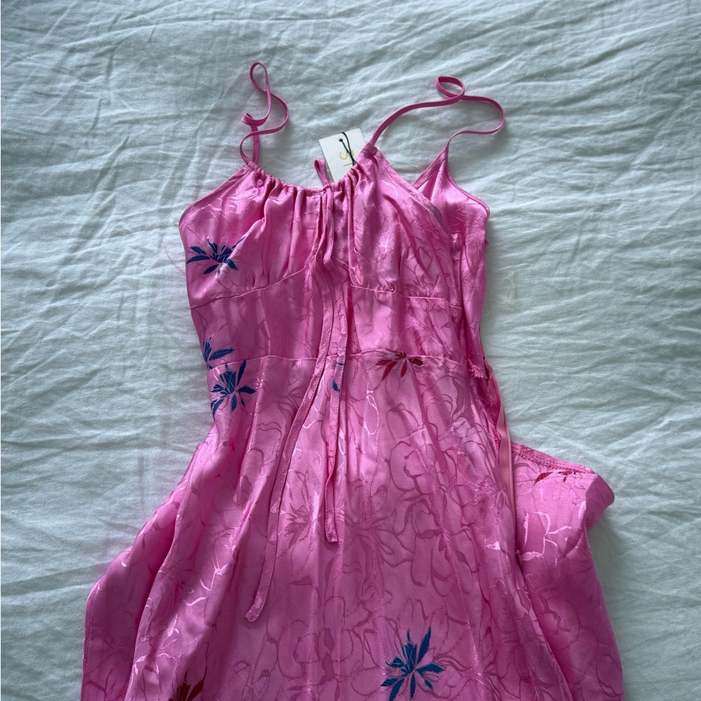 Pink Floral Women's Dress